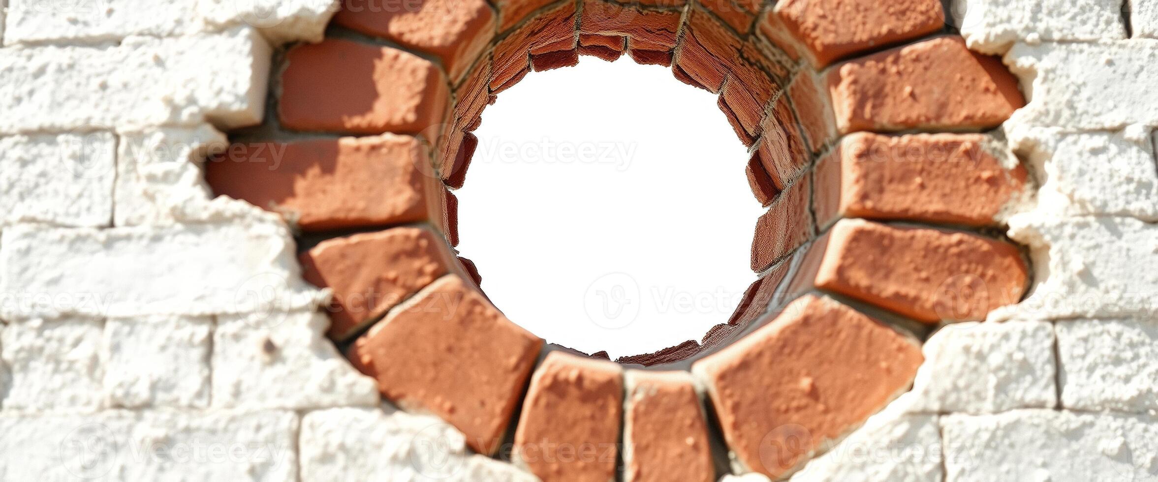 Circular Hole in a Brick Wall photo