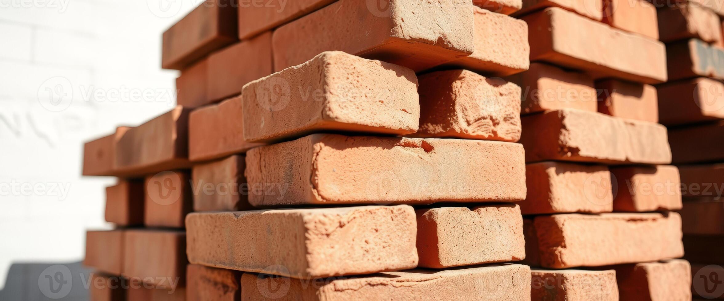 Stack of Red Bricks photo