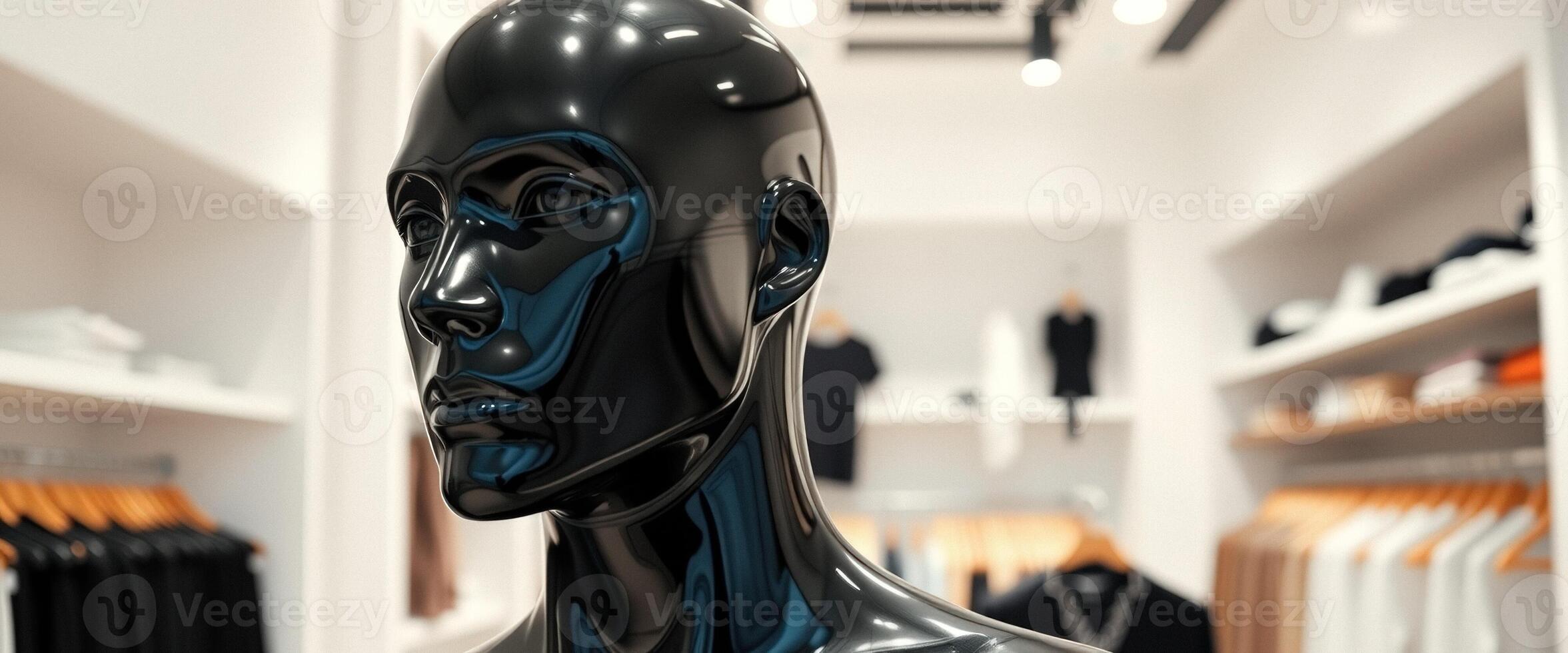 Mannequin head in a retail store photo