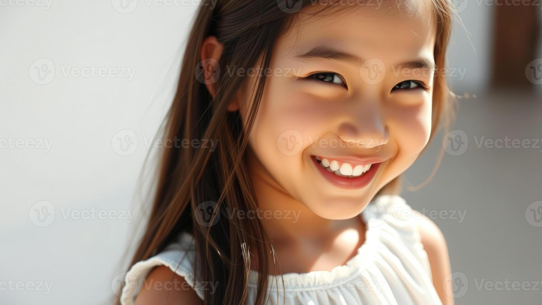 Happy Little Girl Smiling photo