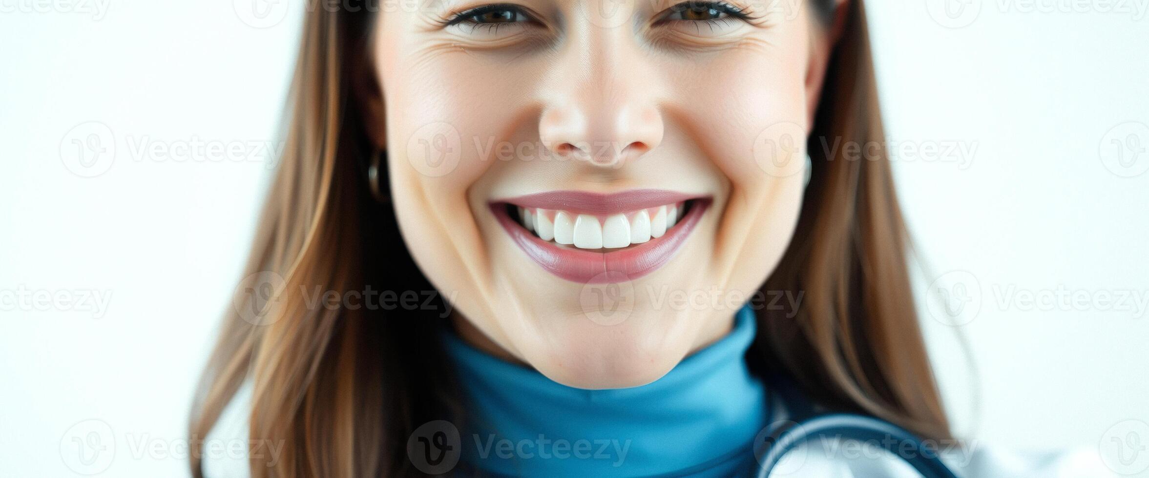 Close-up of a Smiling Woman's Face photo