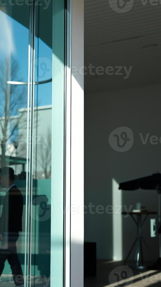 Abstract Glass Doorway photo