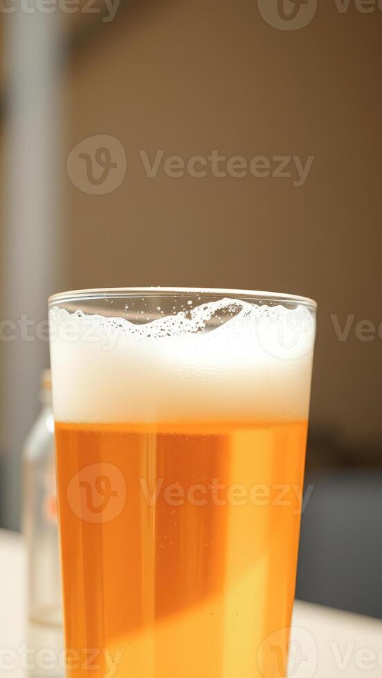 Cold Beer in Glass photo