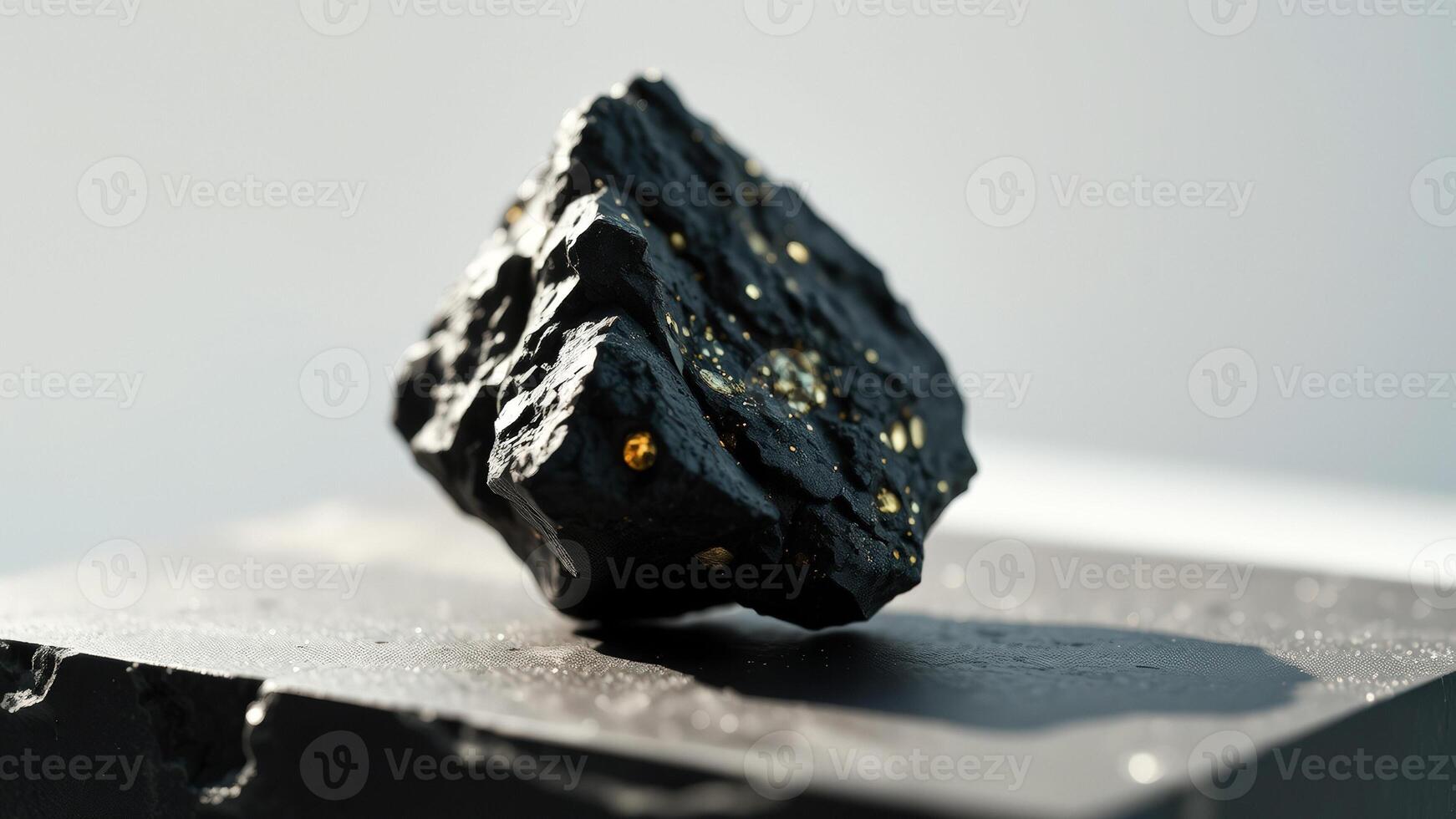 Black Rock with Gold Specks photo