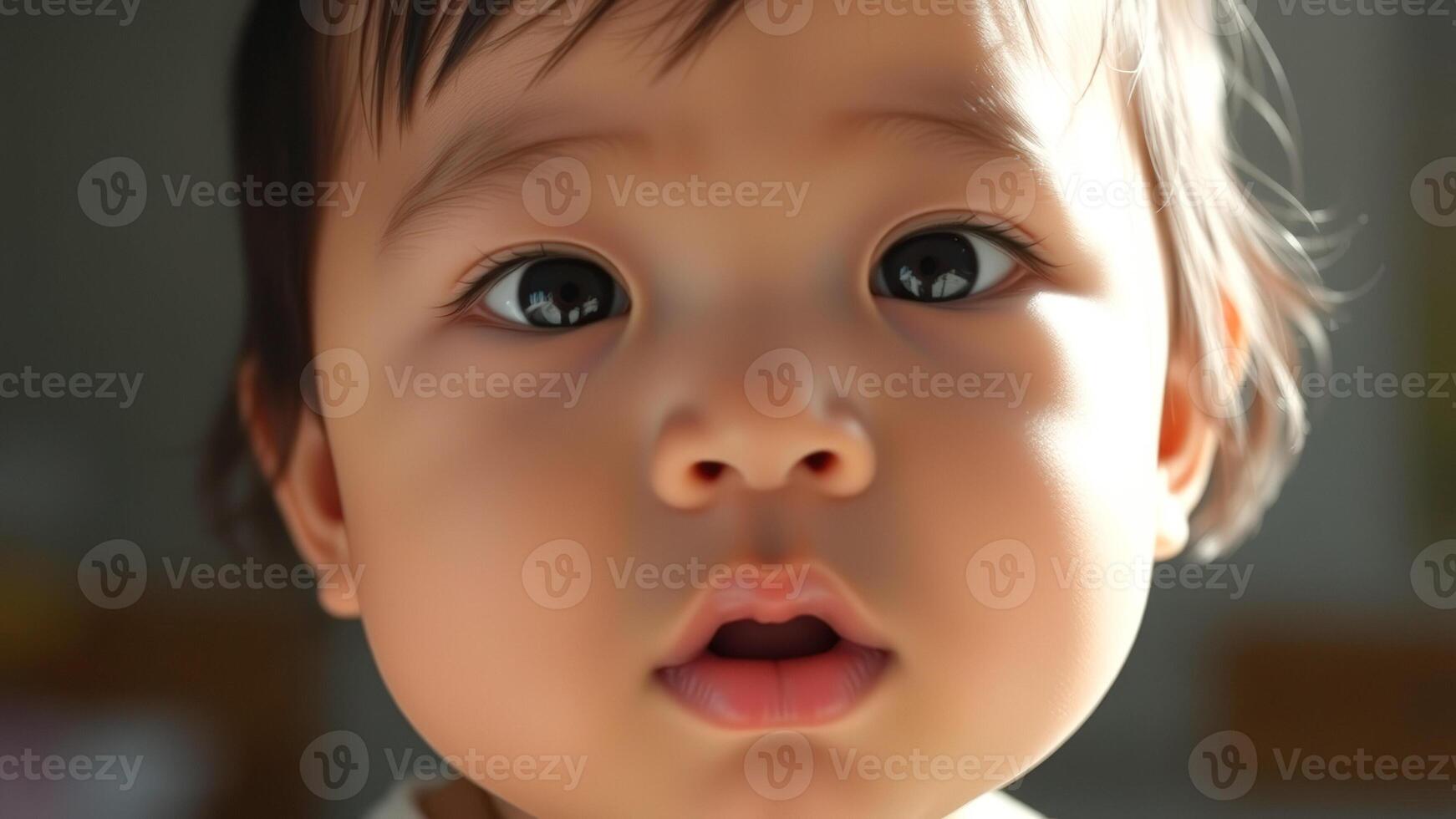 Closeup of a Baby's Face photo