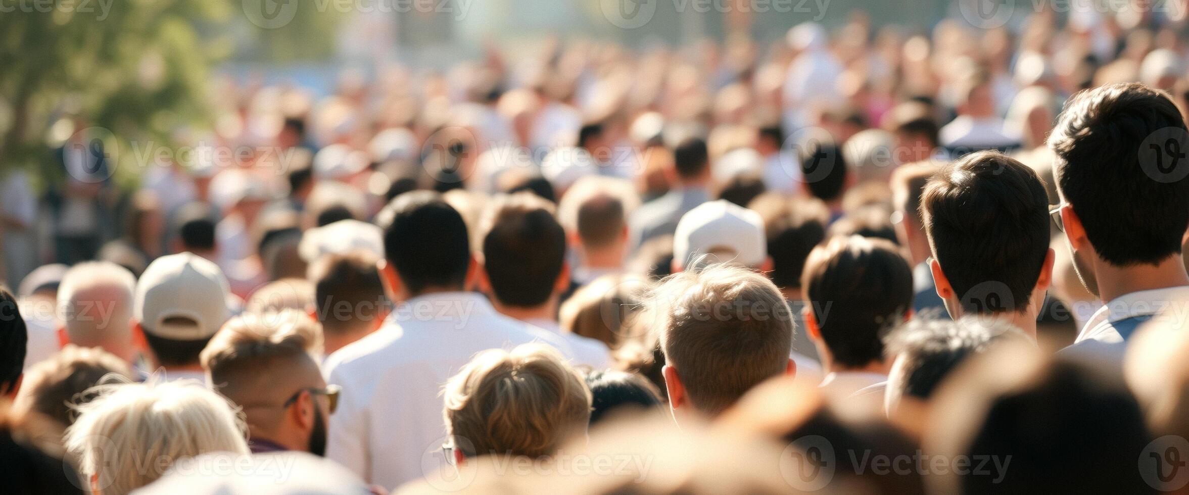 Blurred Crowd of People photo