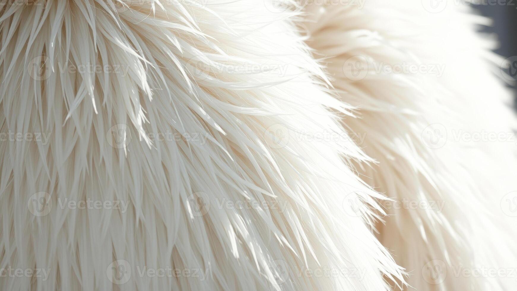 White Fur Texture Background photo