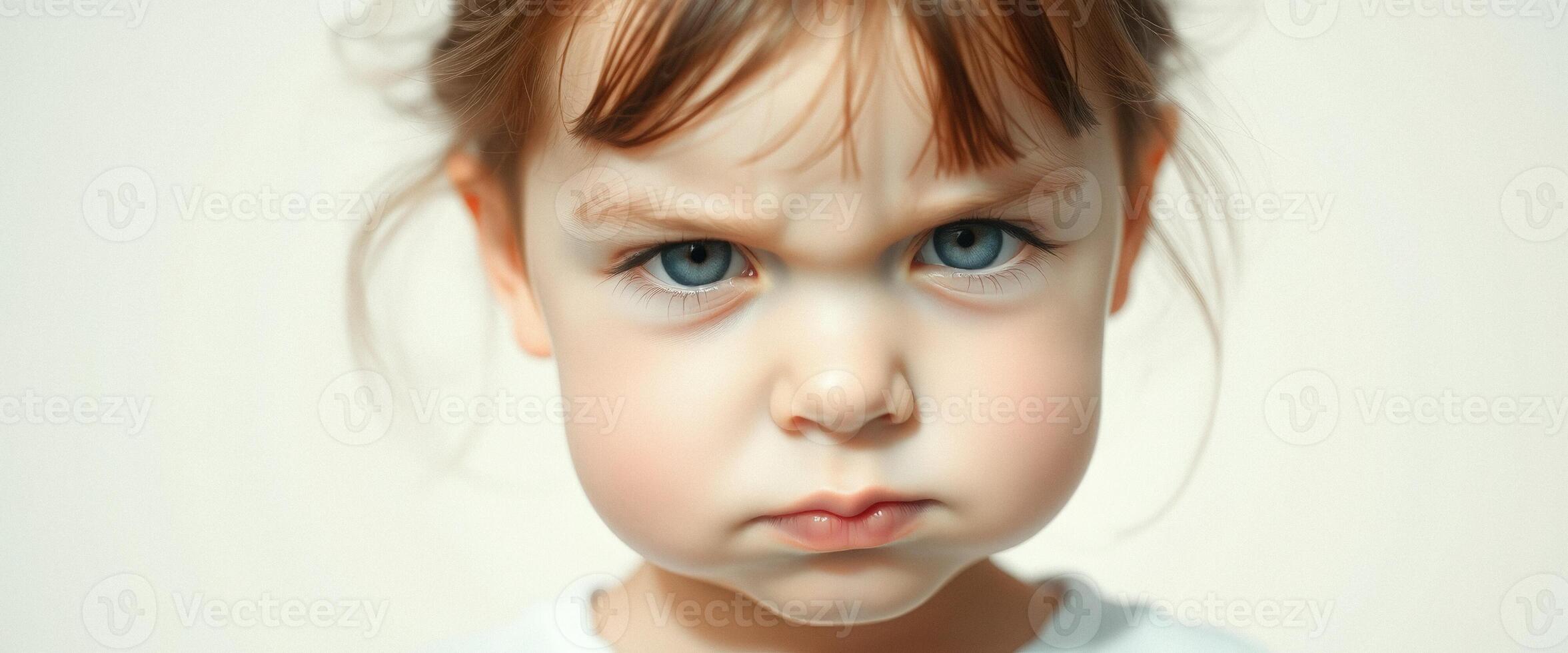 Upset Little Girl photo