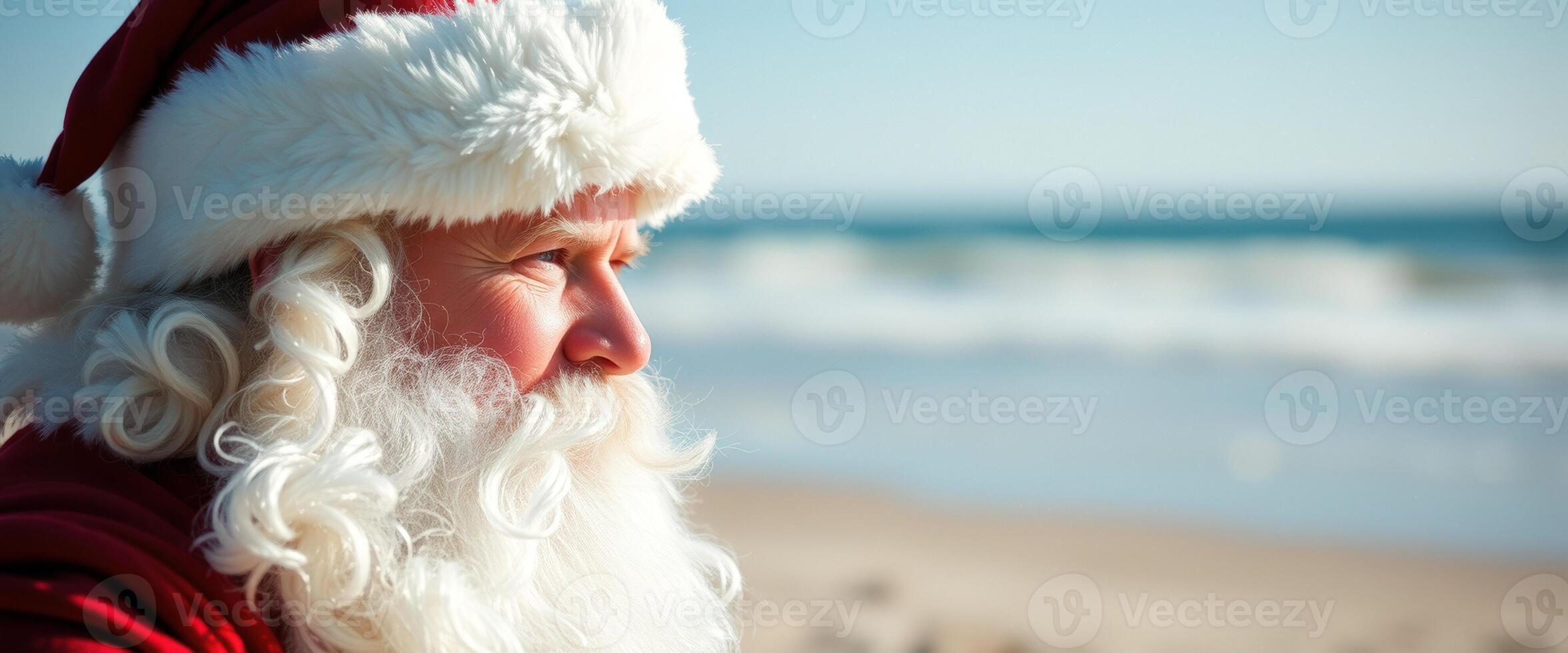 Santa Claus on the Beach photo
