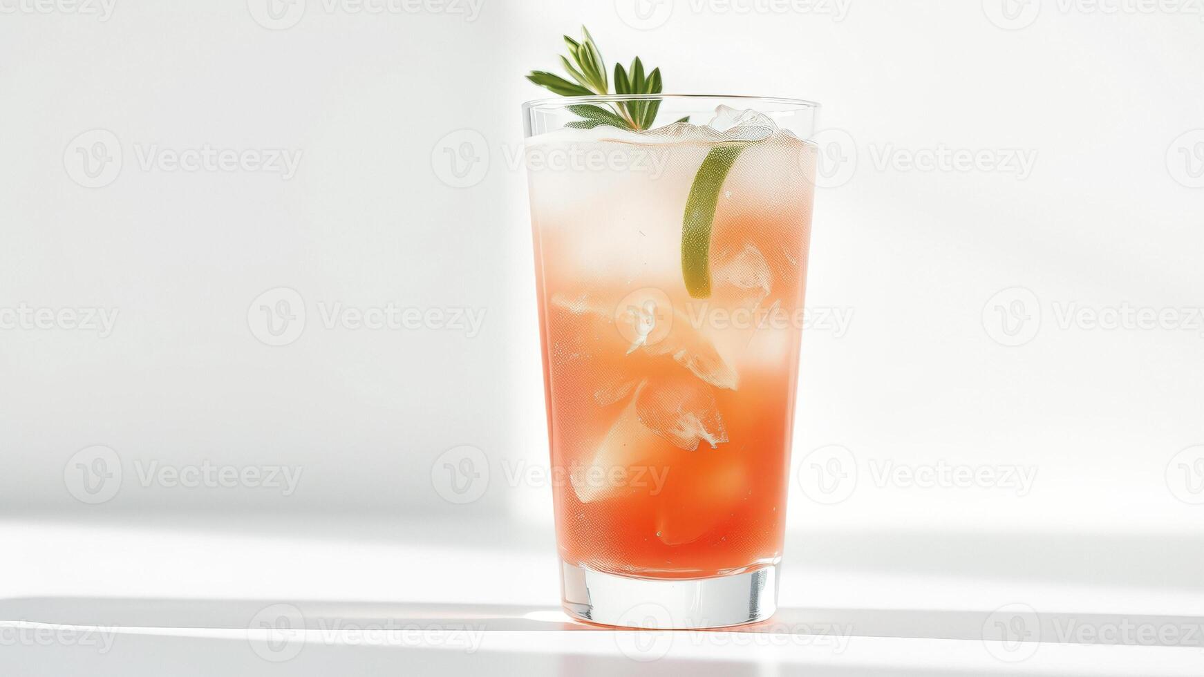 Refreshing Summer Cocktail with a Splash of Color photo