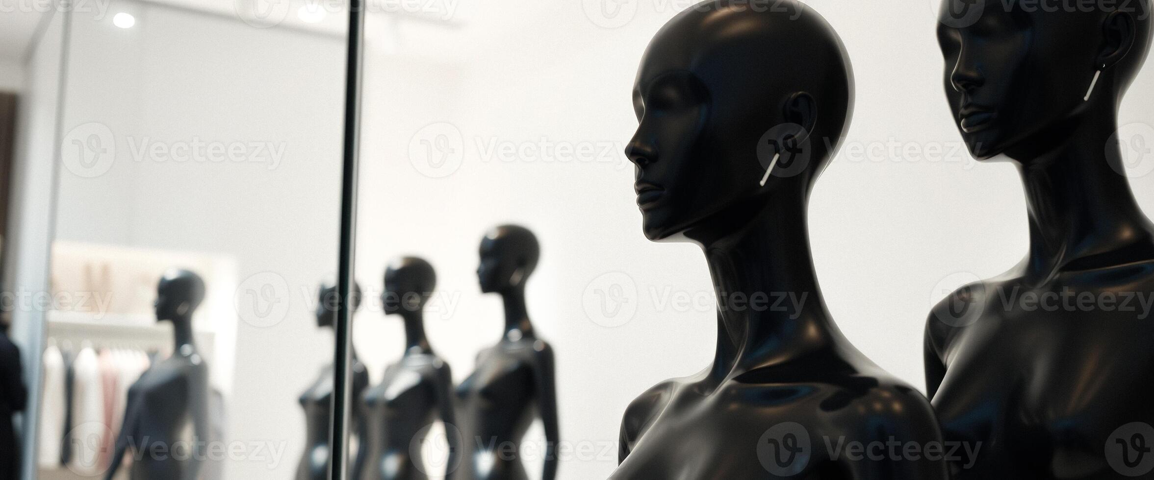 Black Mannequins in a Retail Store photo