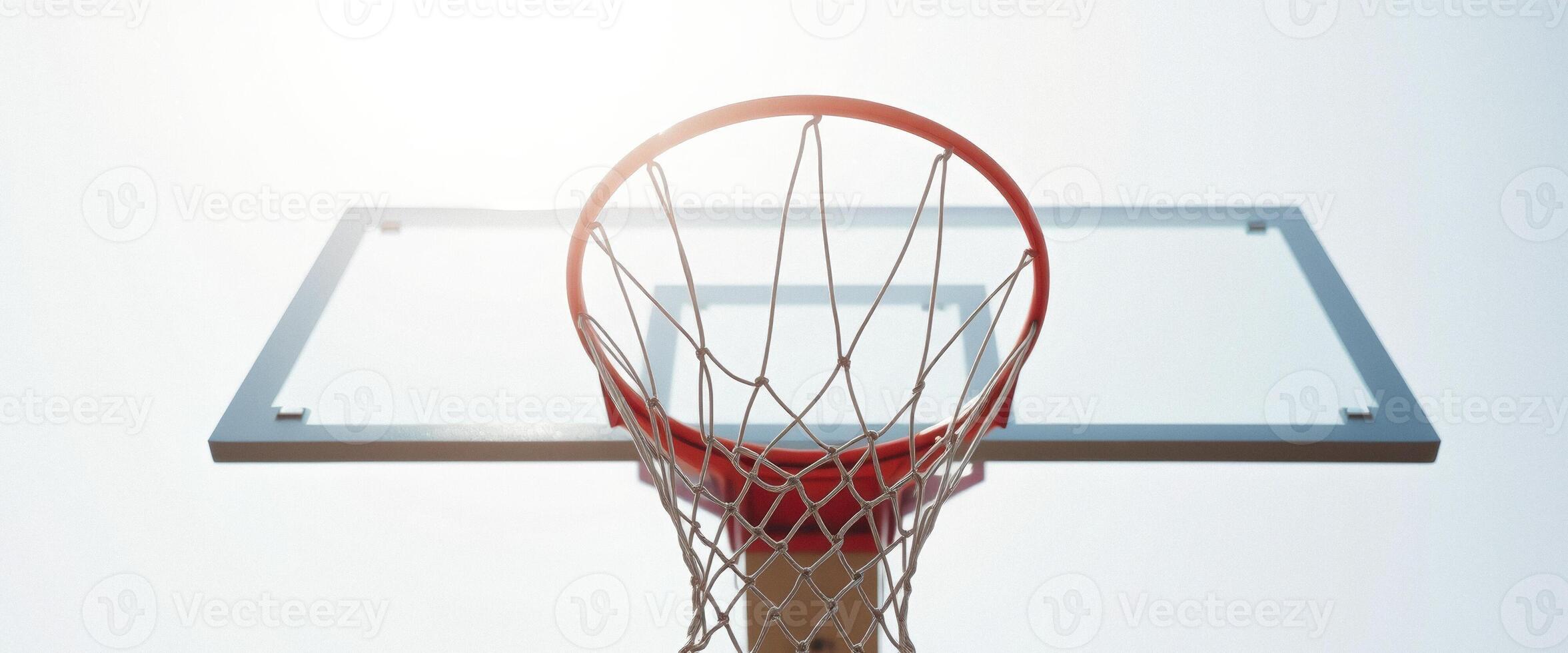 Basketball Hoop in the Sun photo