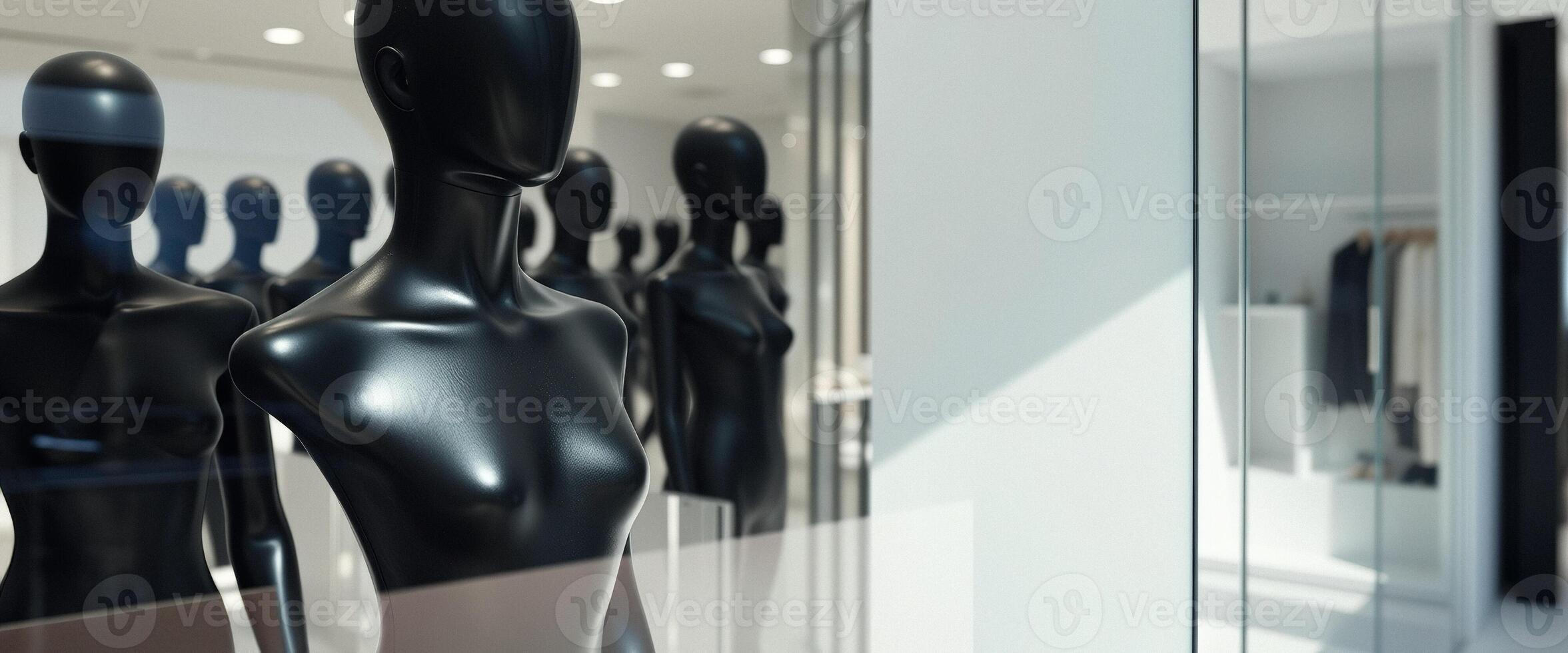 Mannequin Display in Modern Retail Store photo