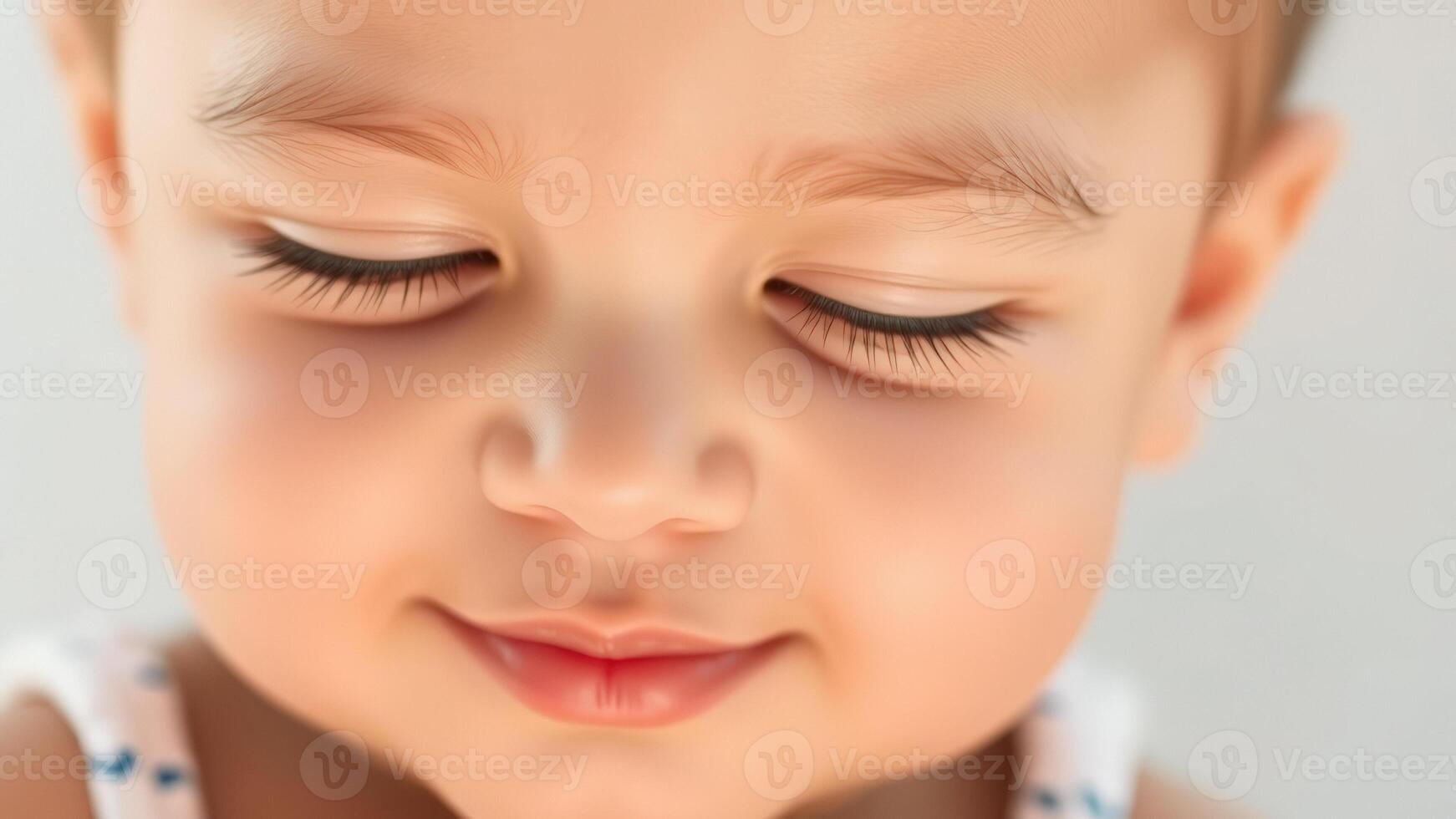 Closeup of a Baby's Face photo