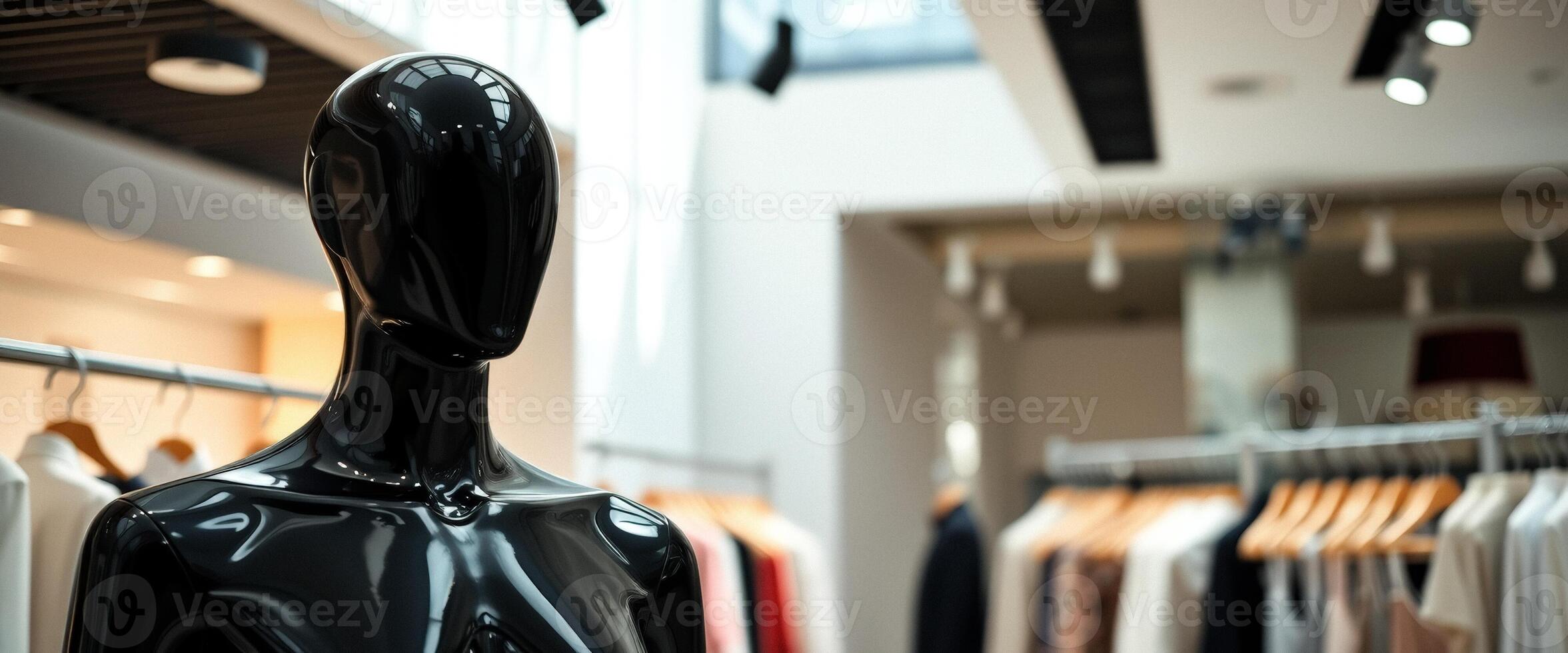 Black Mannequin in a Clothing Store photo