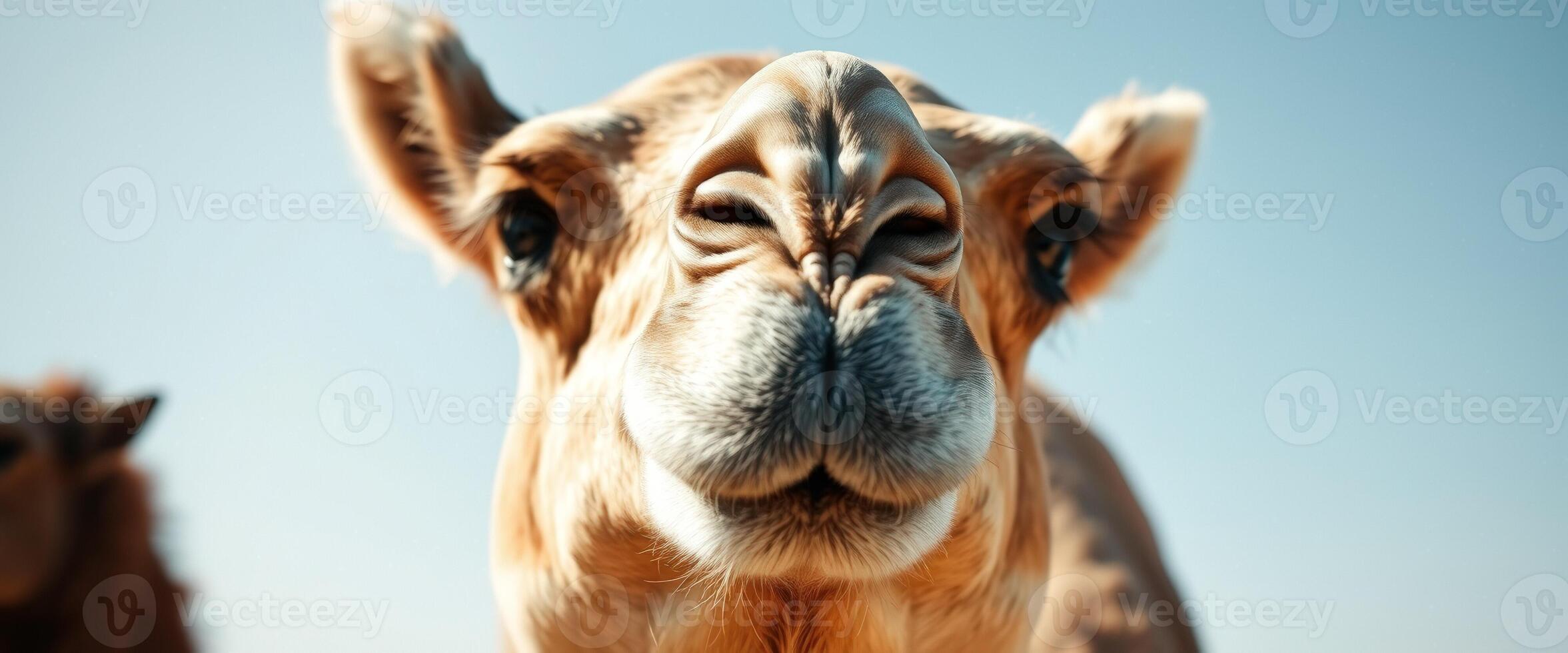 Close Up of a Camel's Face photo
