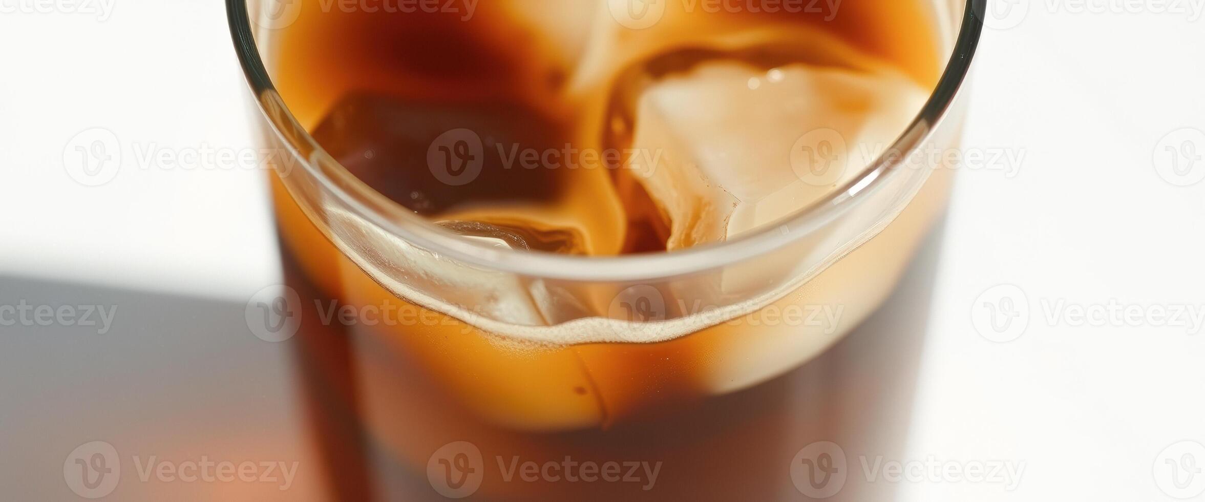 Iced Coffee in a Glass photo