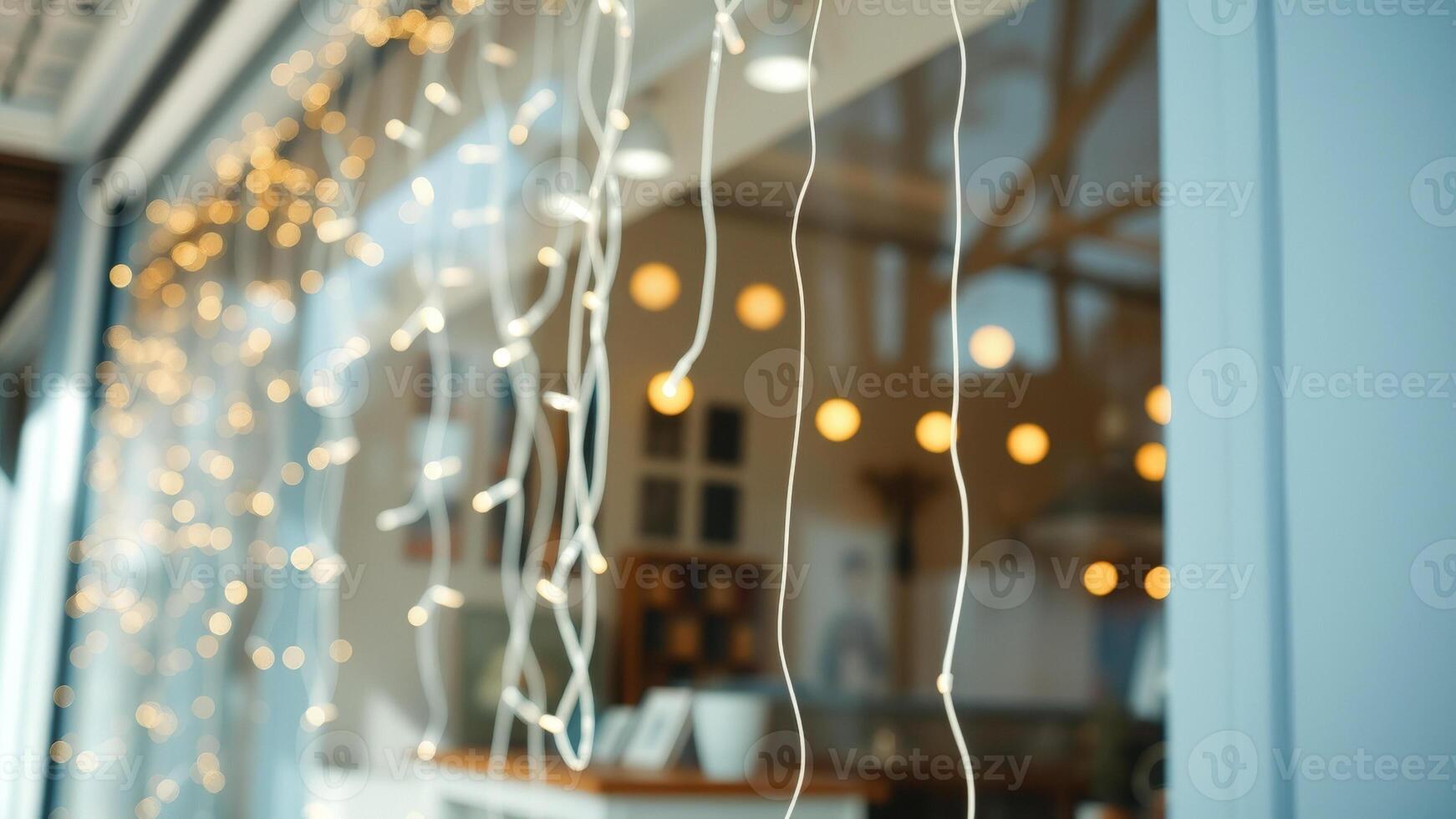 Blurred Lights and Shadows in a Modern Interior photo