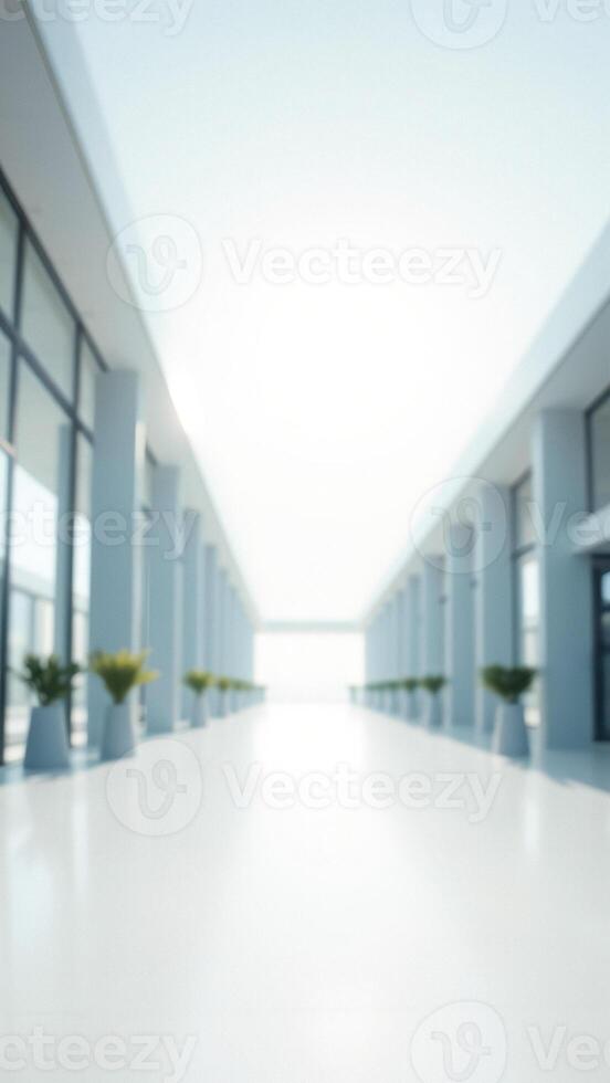 Modern Hallway with Bright Light photo