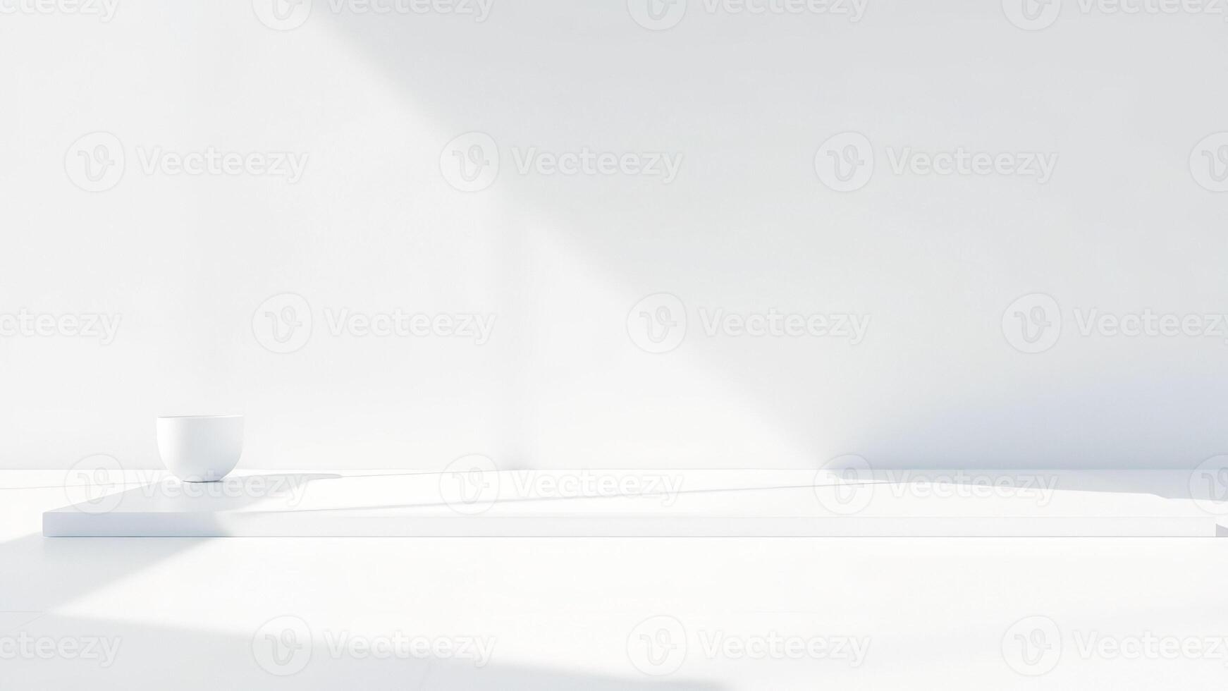 Minimalist White Product Display Platform photo