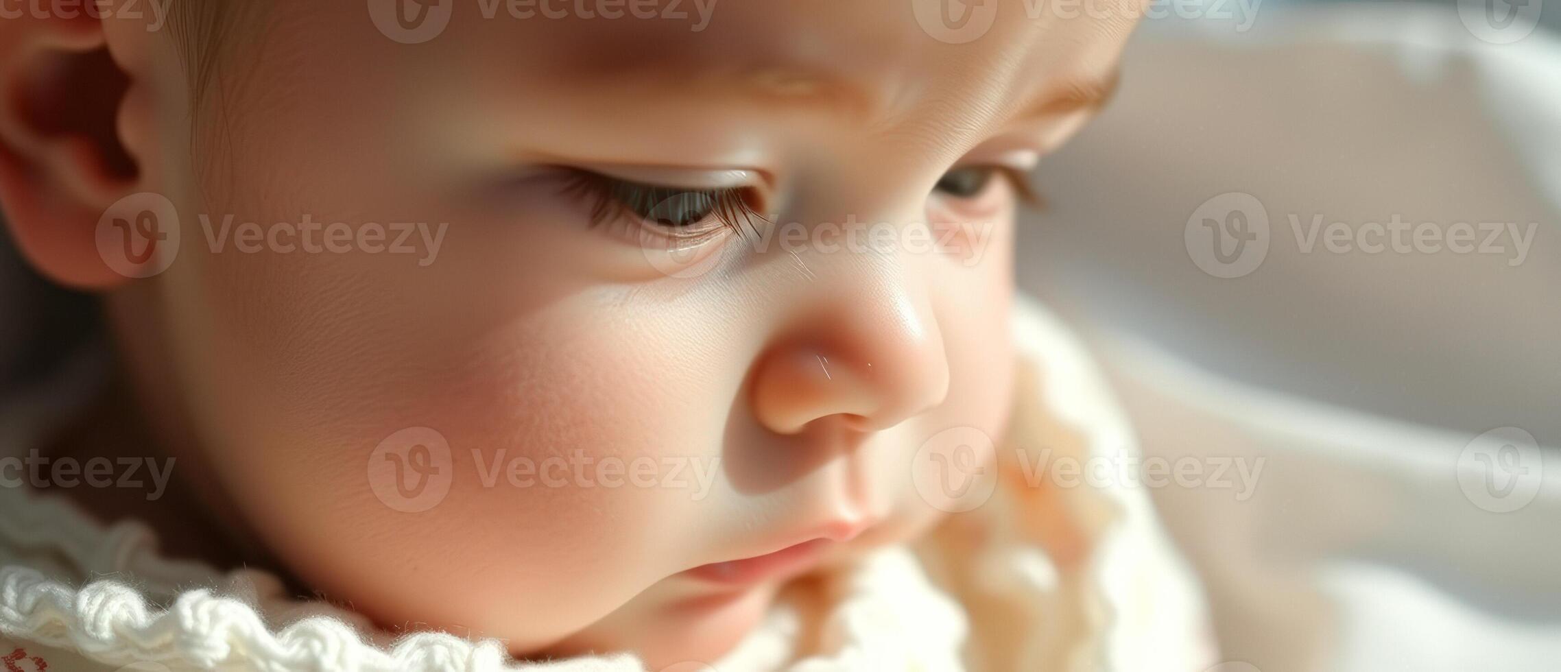 Close-up of a Baby's Face photo