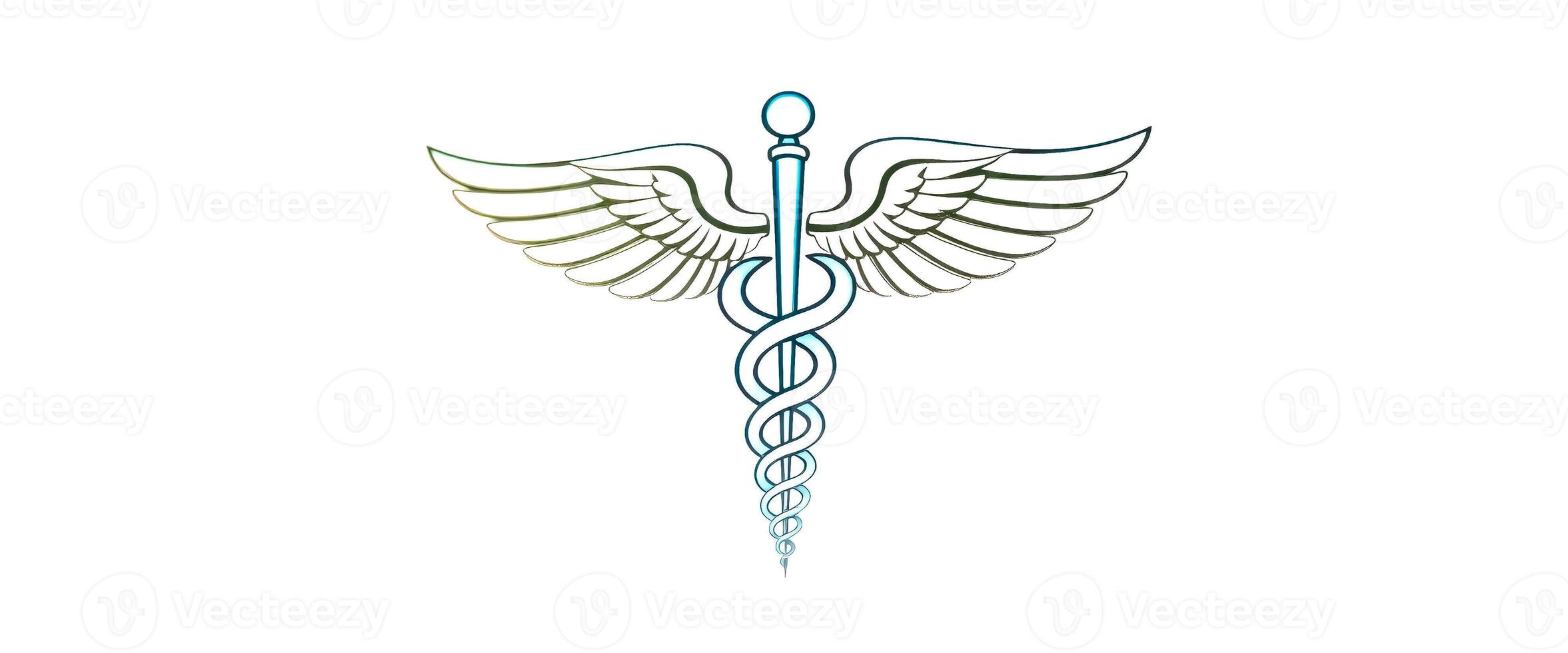 Caduceus Medical Symbol with Wings photo