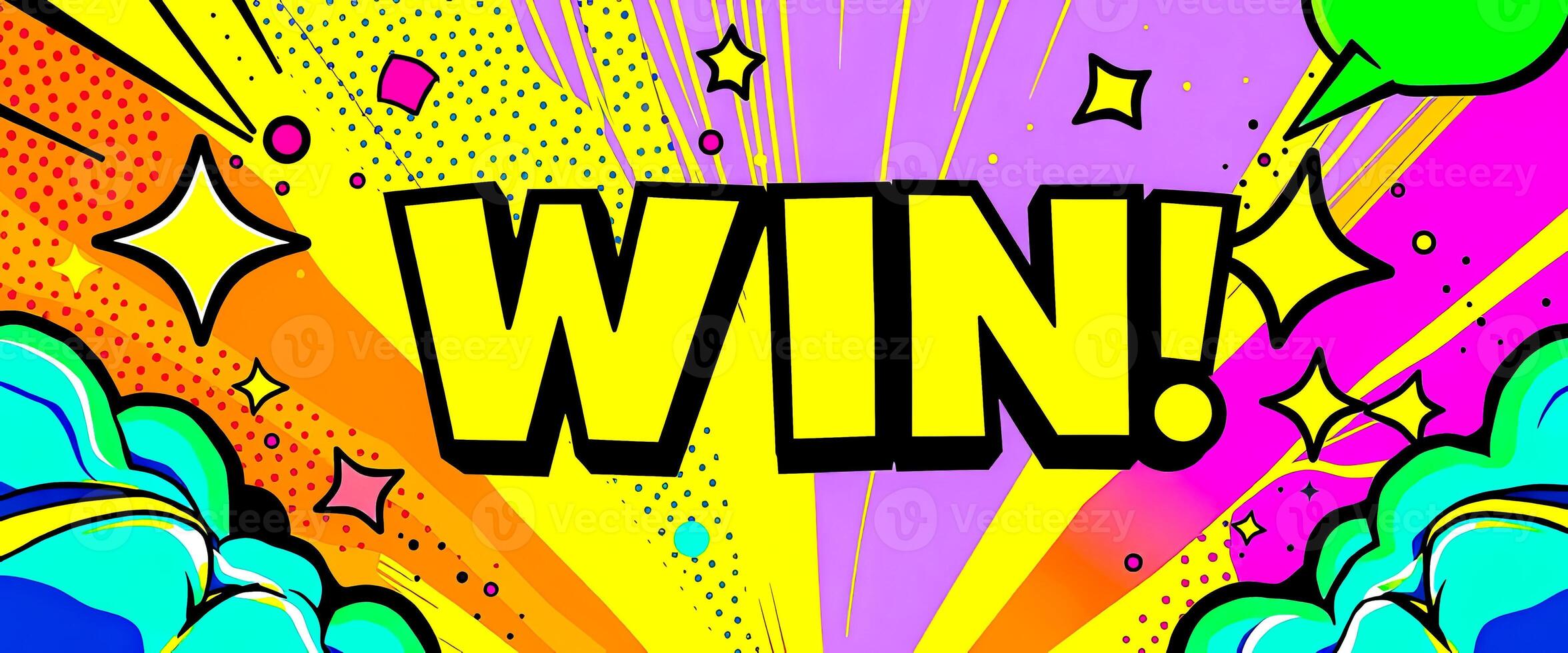 Comic Book Win Banner photo