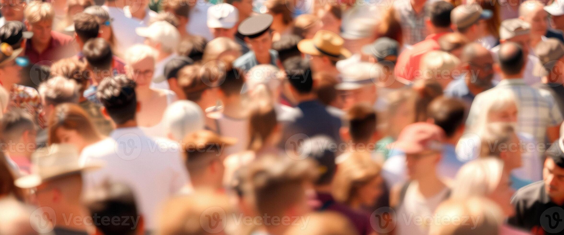 Blurred Crowd at an Event photo