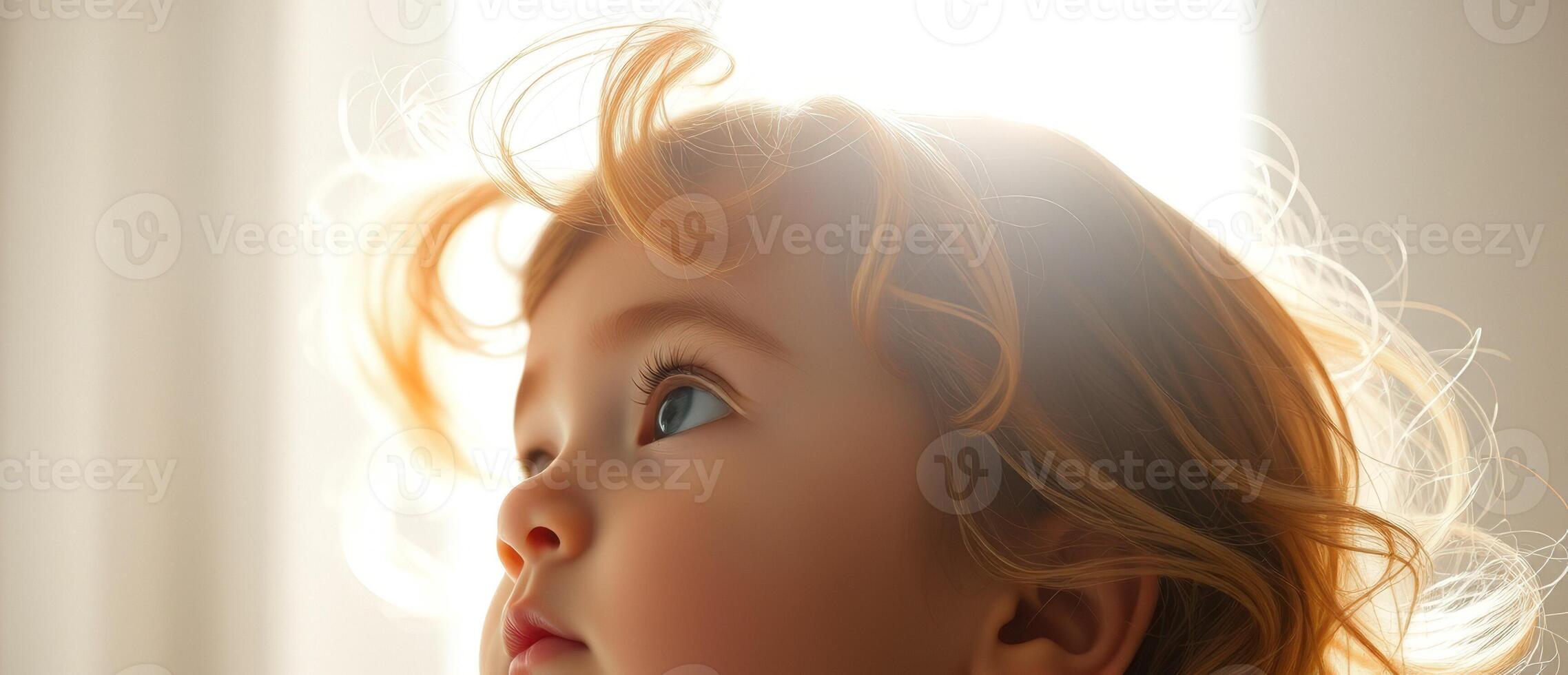 Portrait of a Young Girl with Blonde Hair photo