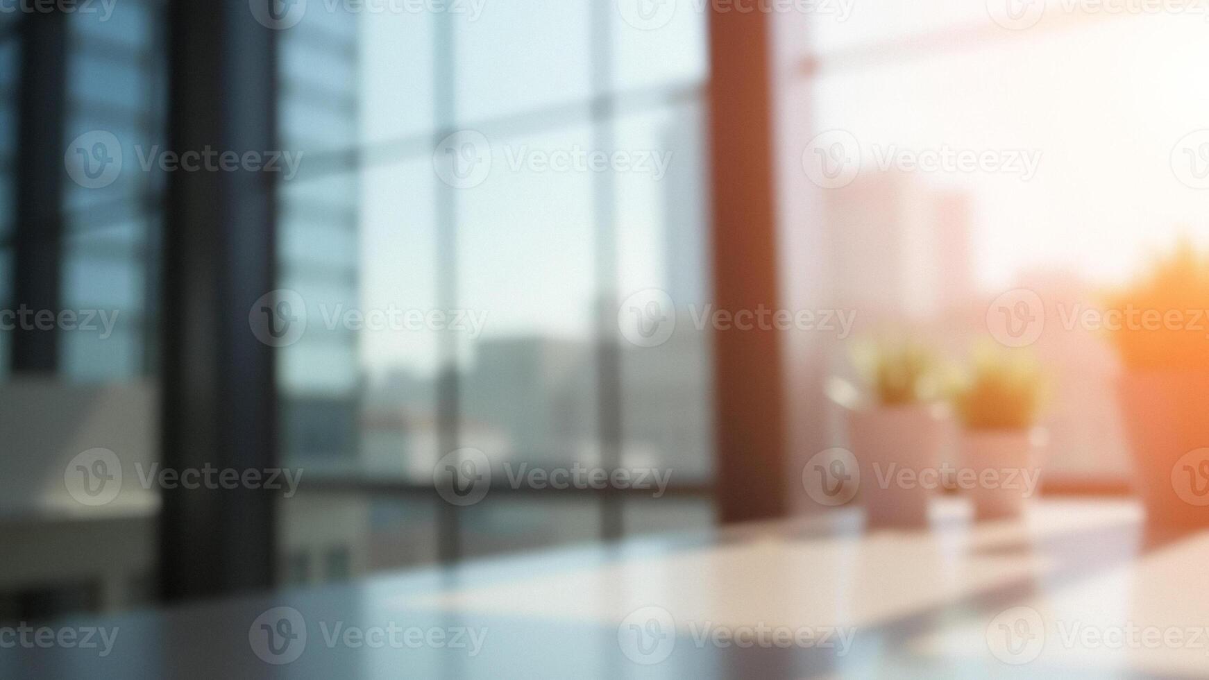 Abstract Office Window with Sunlight photo