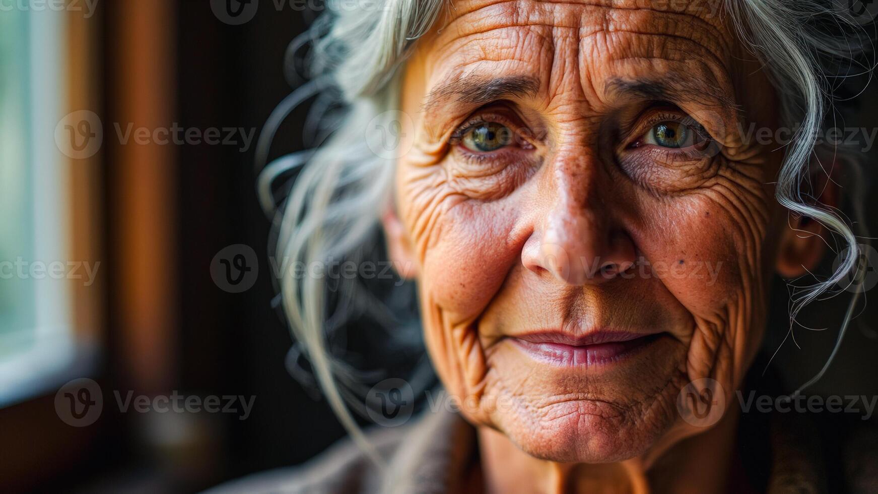 Portrait of an Elderly Woman photo