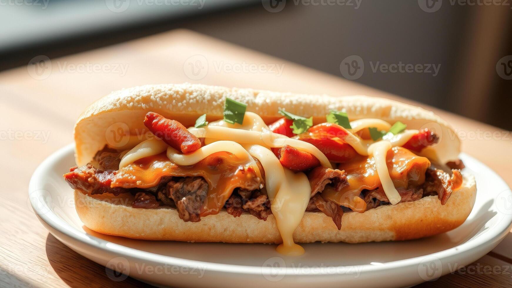 Delicious Philly Cheesesteak Sandwich photo