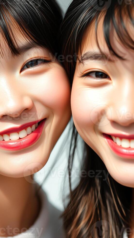 Close-up of Two Smiling Women photo