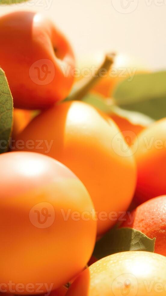 Closeup of Ripe Oranges photo