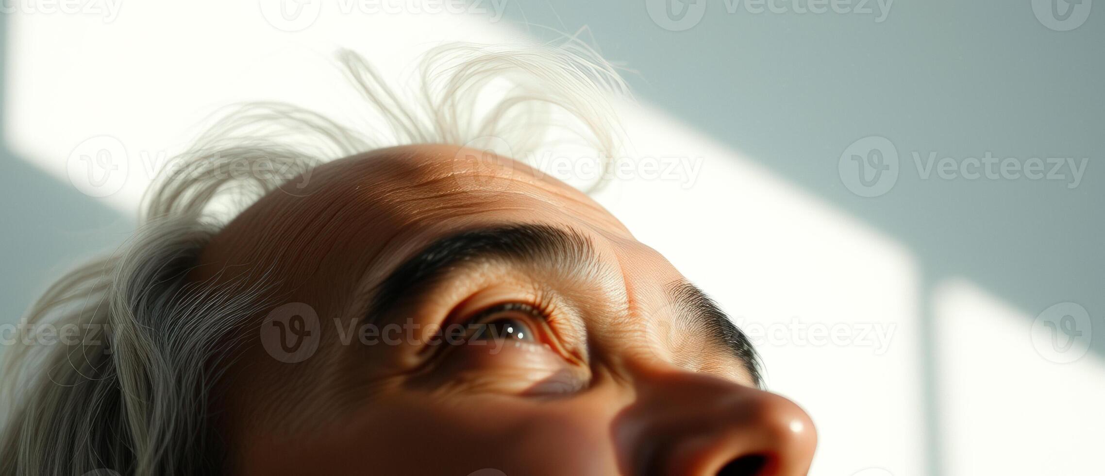 Closeup of an Elderly Man's Eye photo