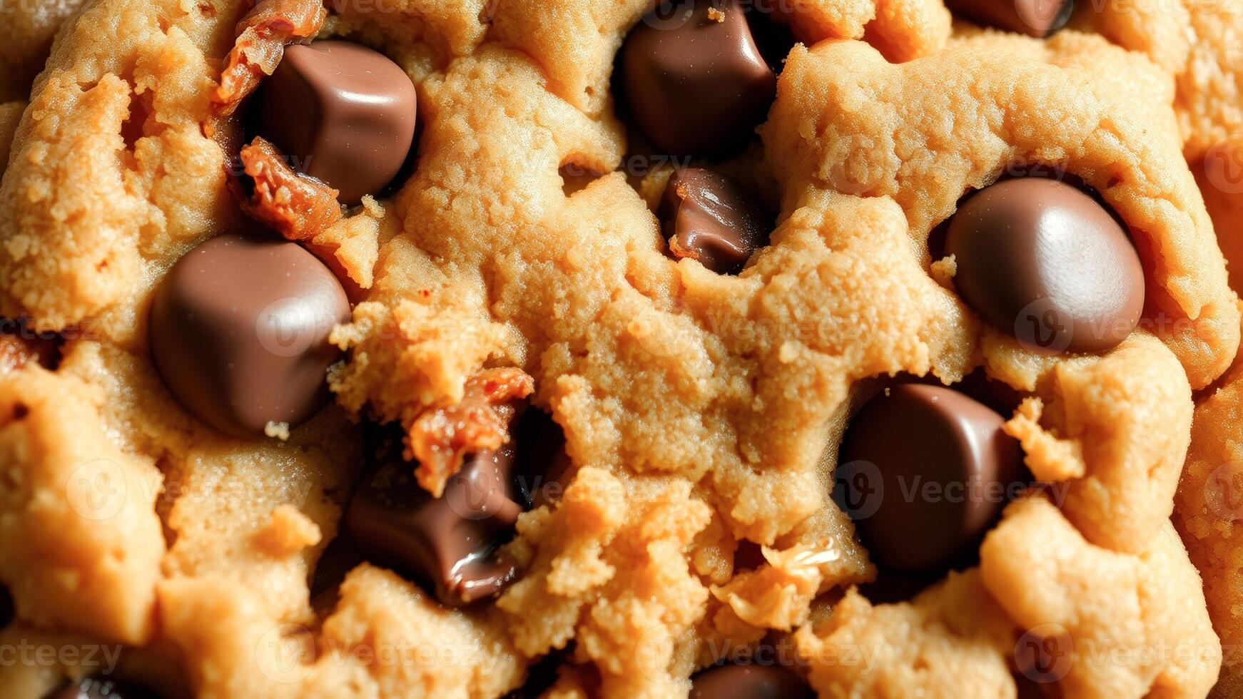 Close Up of Chocolate Chip Cookie photo