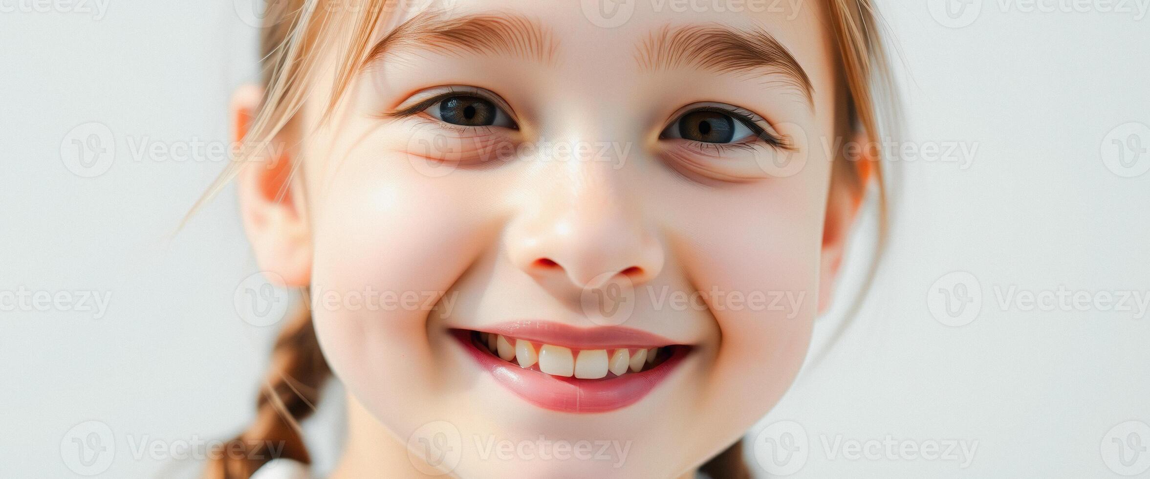 Happy Little Girl Smiling photo