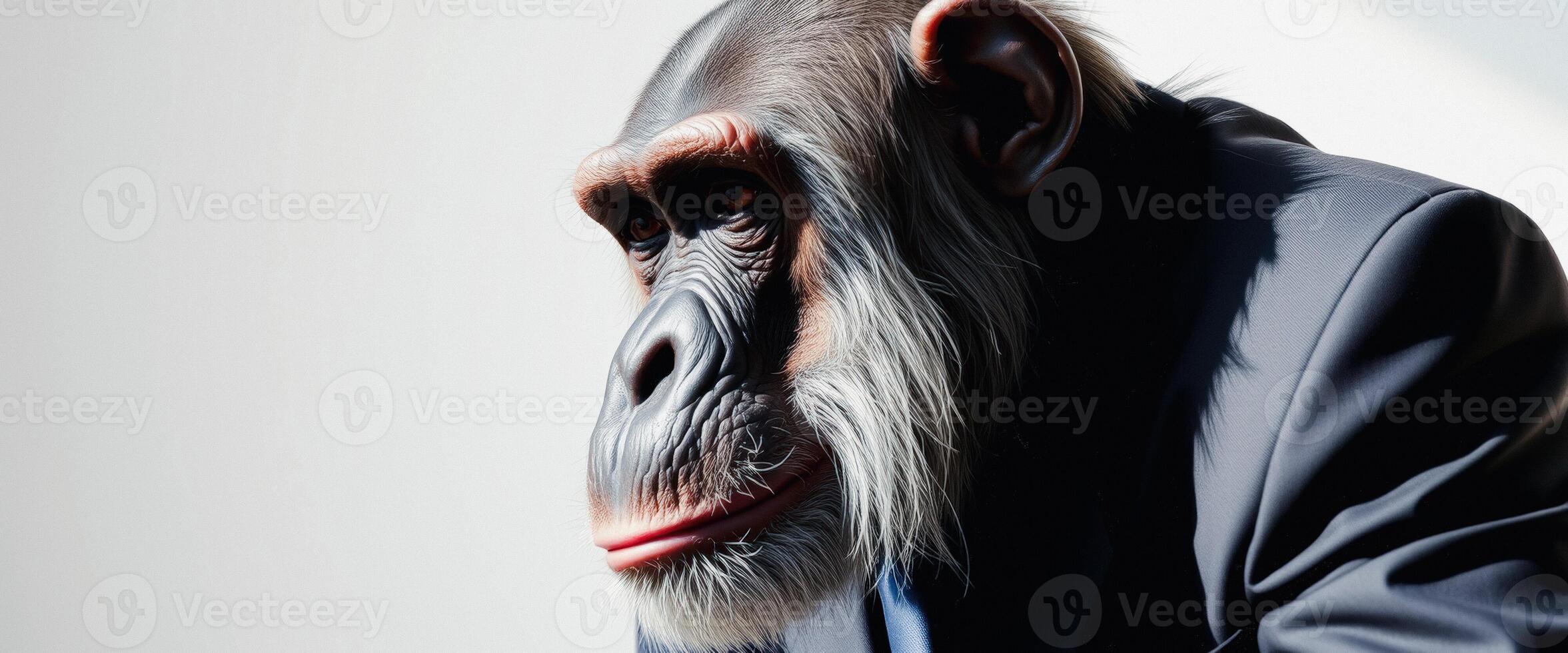 Chimpanzee in a Suit photo