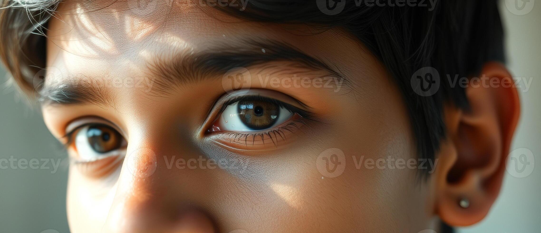 Close-up of a Young Boy's Eye photo