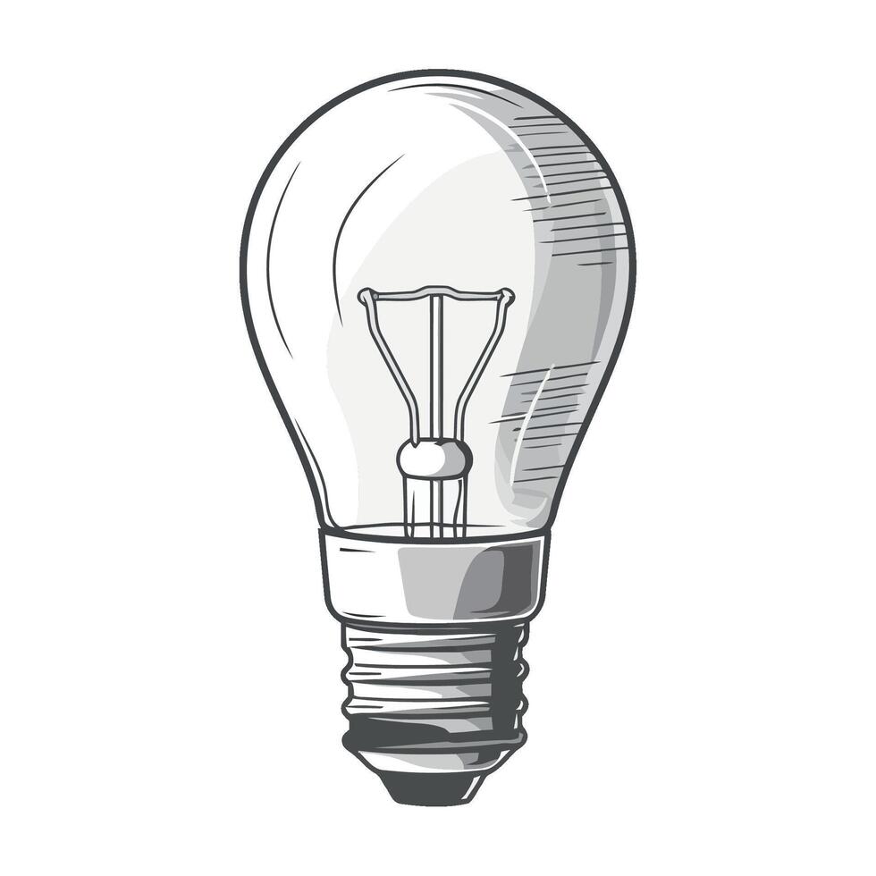 Light bulb illustration vector