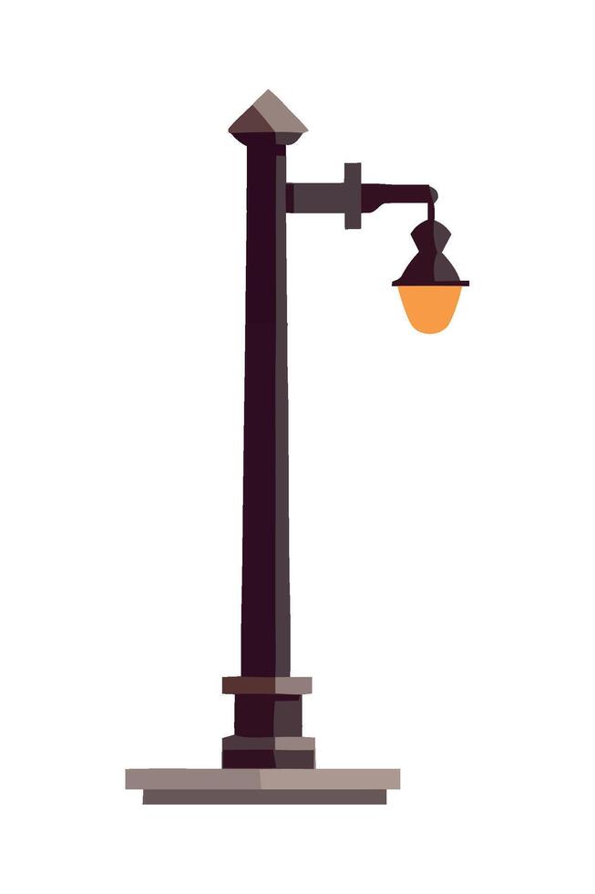 Street lamp illustration vector