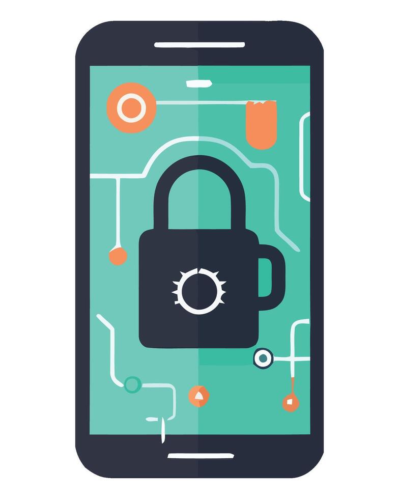 Mobile security and privacy vector
