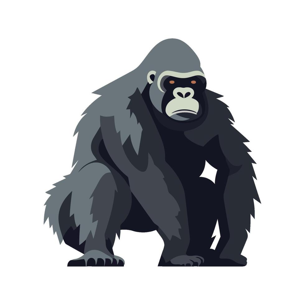 Gorilla cartoon illustration illustration vector