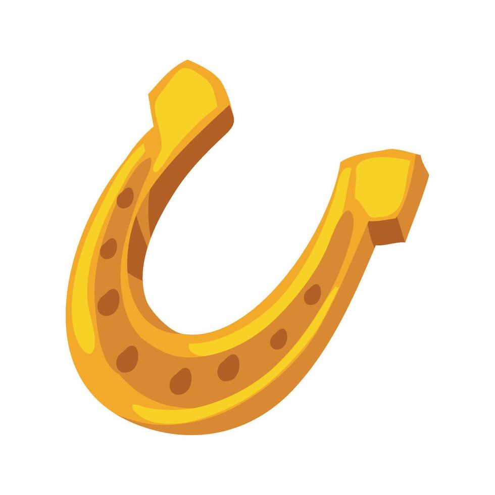 A horseshoe on a white background vector