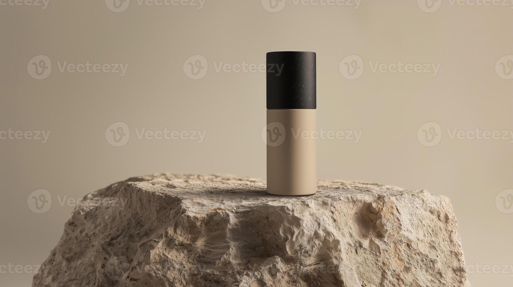 Sleek and Modern Cosmetic Product on Minimalist Studio Setup photo