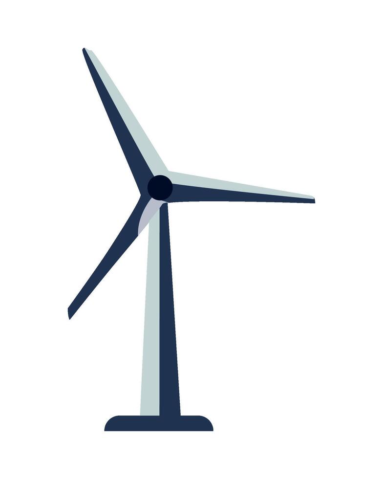 A wind turbine on a white background vector