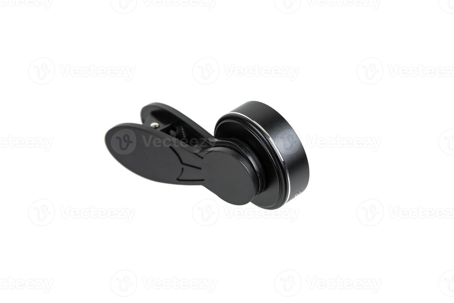 Macro lens for smartphone. Isolate on a white back photo