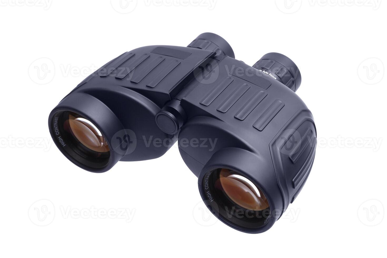 binoculars isolated on white photo