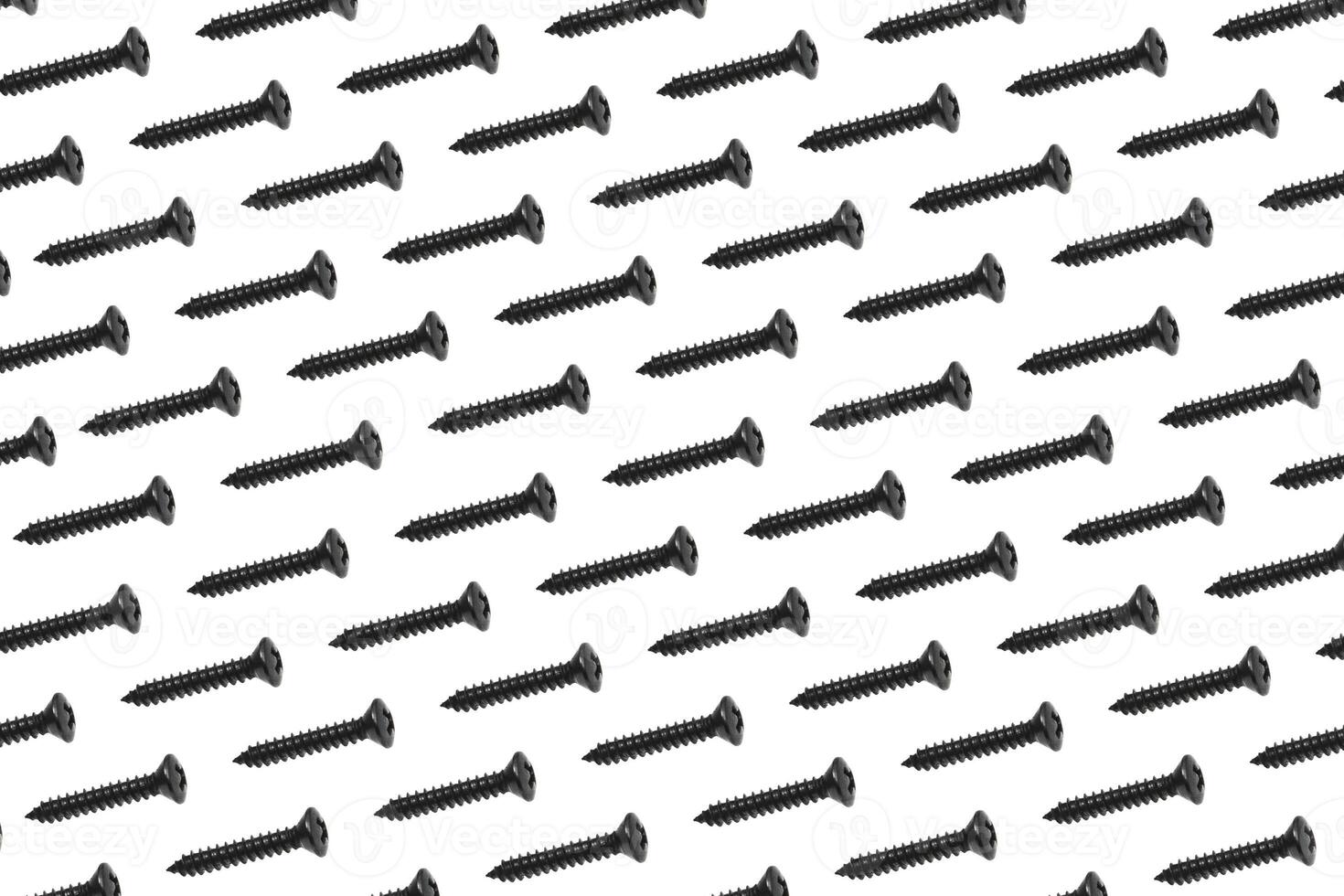 black screws on a white photo