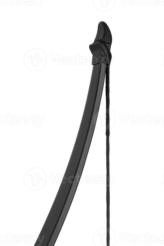 A modern sports bow for leisure and sports. An ancient weapon with a modern twist. Isolate on a white back. photo